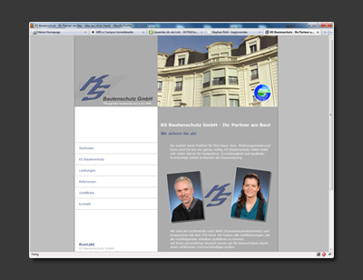 Internetseite Baubranche
